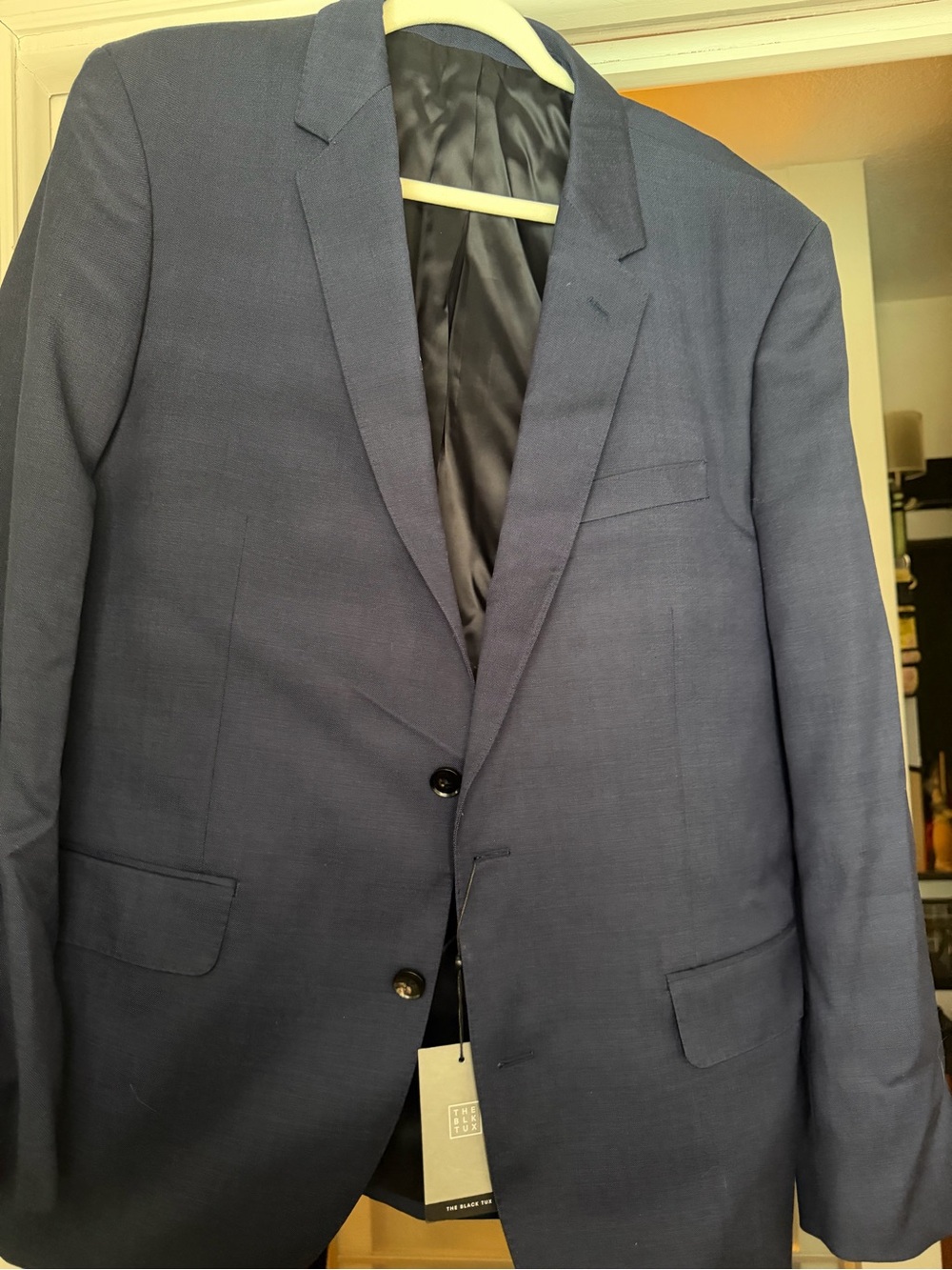 Men's Navy Single-Breasted Sport Coat Blazer